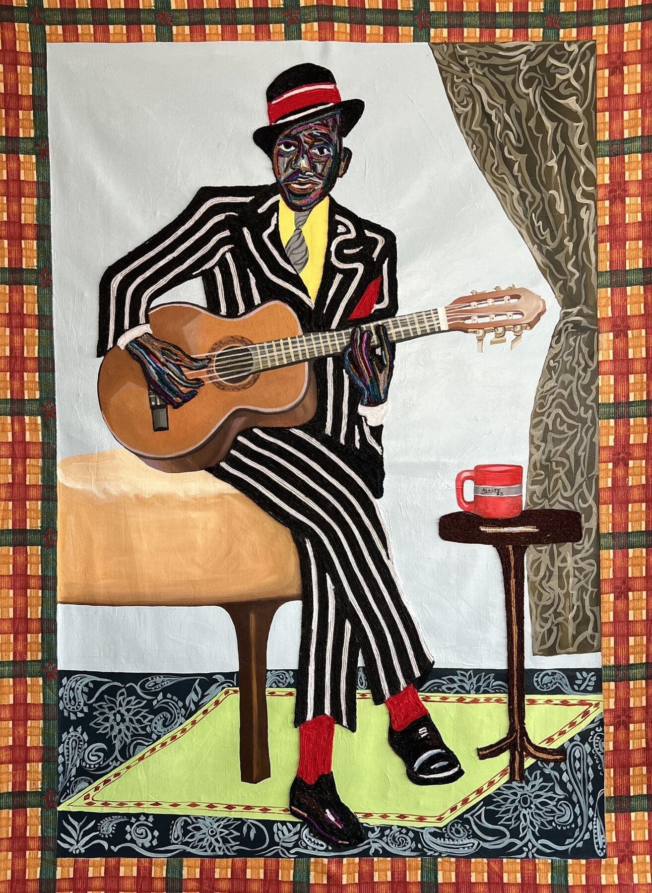 My guitar by Benjamin Asante, showing music as companionship and refuge inside a domestic interior
